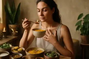 Alimentazione ayurvedica e consapevolezza: il metodo per ascoltare i segnali del corpo ogni giorno