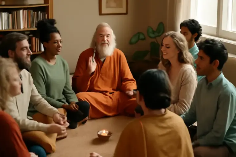 Che cos’è il satsang? Benefici sorprendenti della condivisione spirituale nei circoli culturali